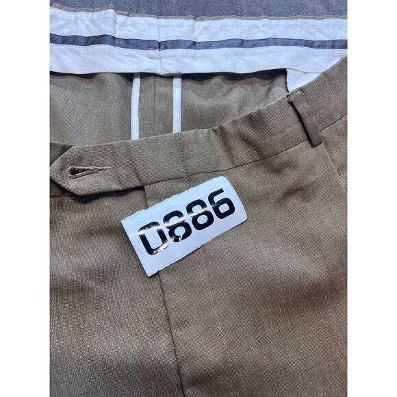 Hart Schaffner Marx Performance Traveler Flat Front Pants Gray 40R 40x29 - Picture 7 of 7